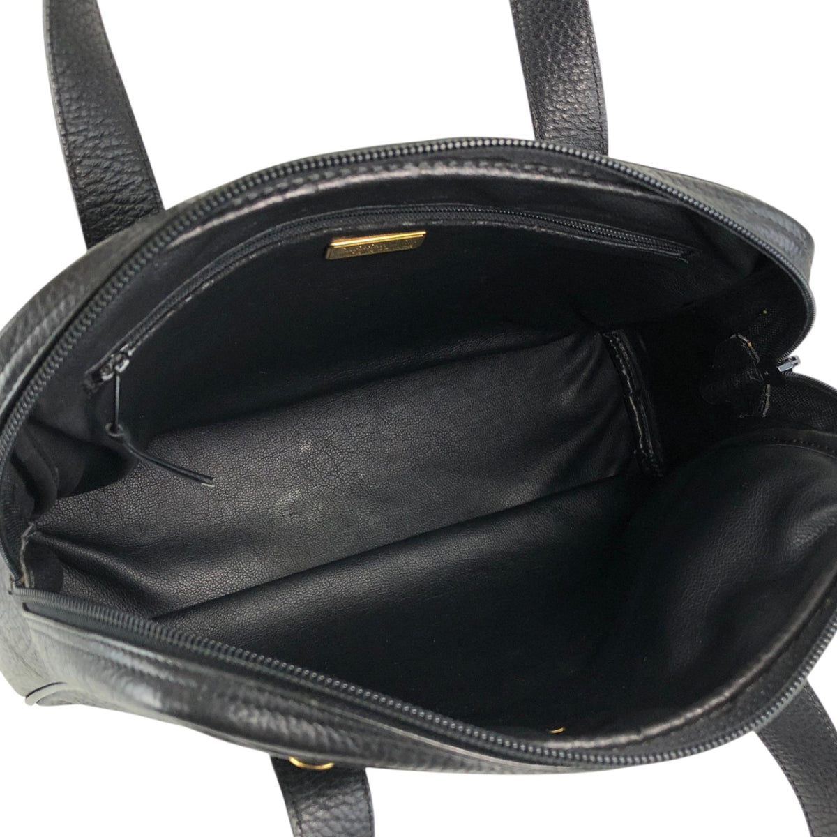 Christian Dior CD Logo Two-way Handbag Shoulder bag Black Vintage 68z4cp