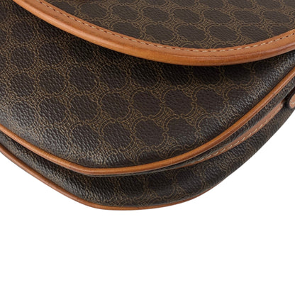 CELINE Macadam Blason Shoulder bag Brown Vintage n6642d