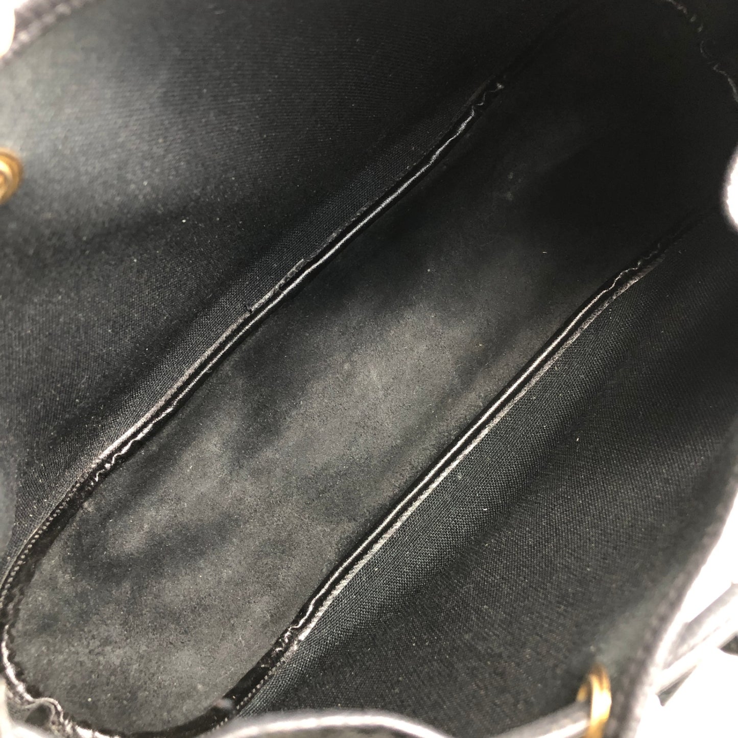 Christian Dior Logo Drawstring Shoulder bag Black Vintage 8jksti