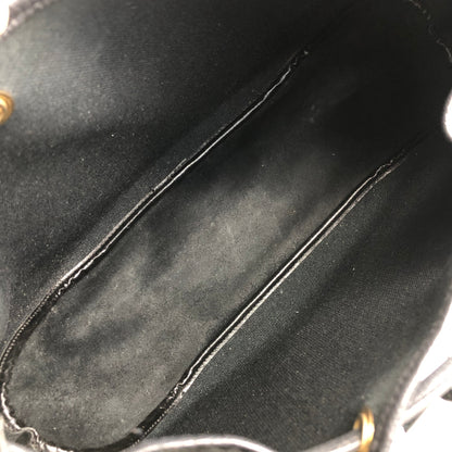 Christian Dior Logo Drawstring Shoulder bag Black Vintage 8jksti