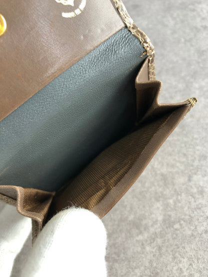 GUCCI Coin Purse Brown Vintage 5vm57j