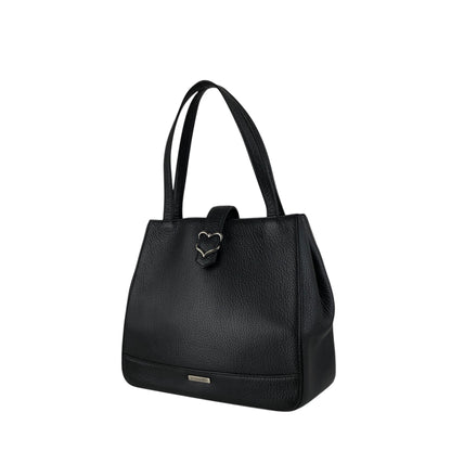Yves Saint Laurent Logo Handbag Black Vintage zcepw5