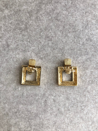 Christian Dior Necklace Earrings Gold Vintage yjh2cr