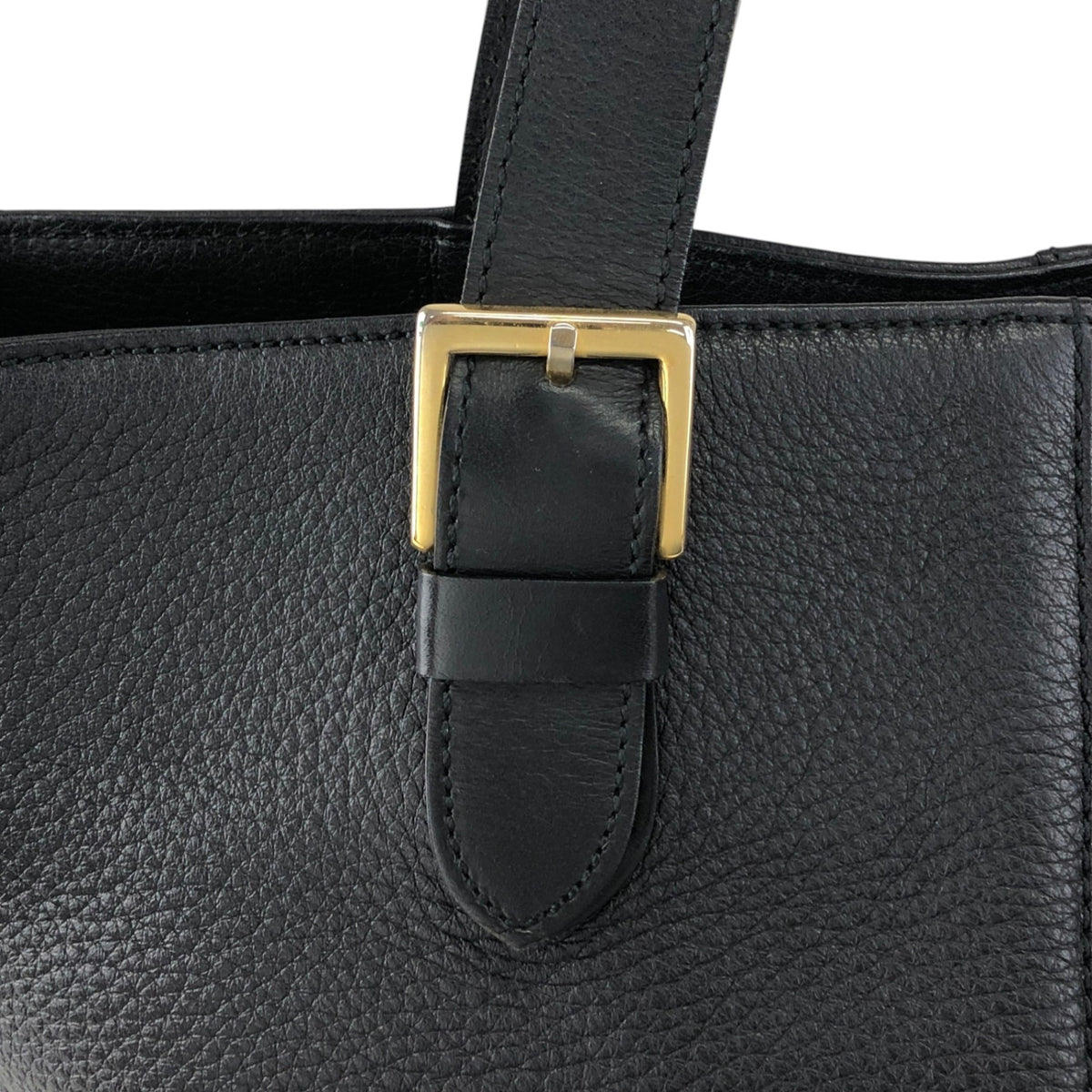 BURBERRY Logo Handbag Black Vintage w33ucy