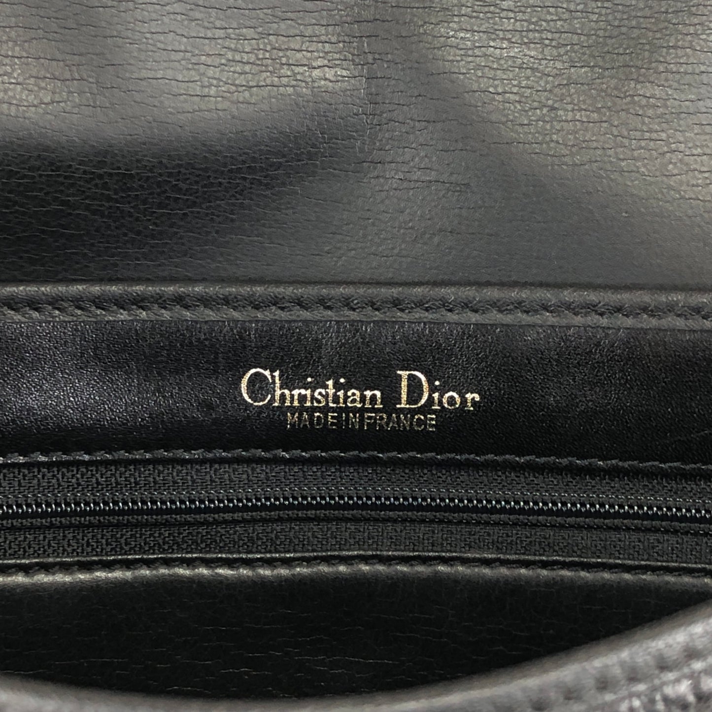 Christian Dior CD Logo Shoulder bag Black Vintage mhs6vd