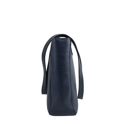 CELINE Leather Totebag Navy Vintage 7ehdvd