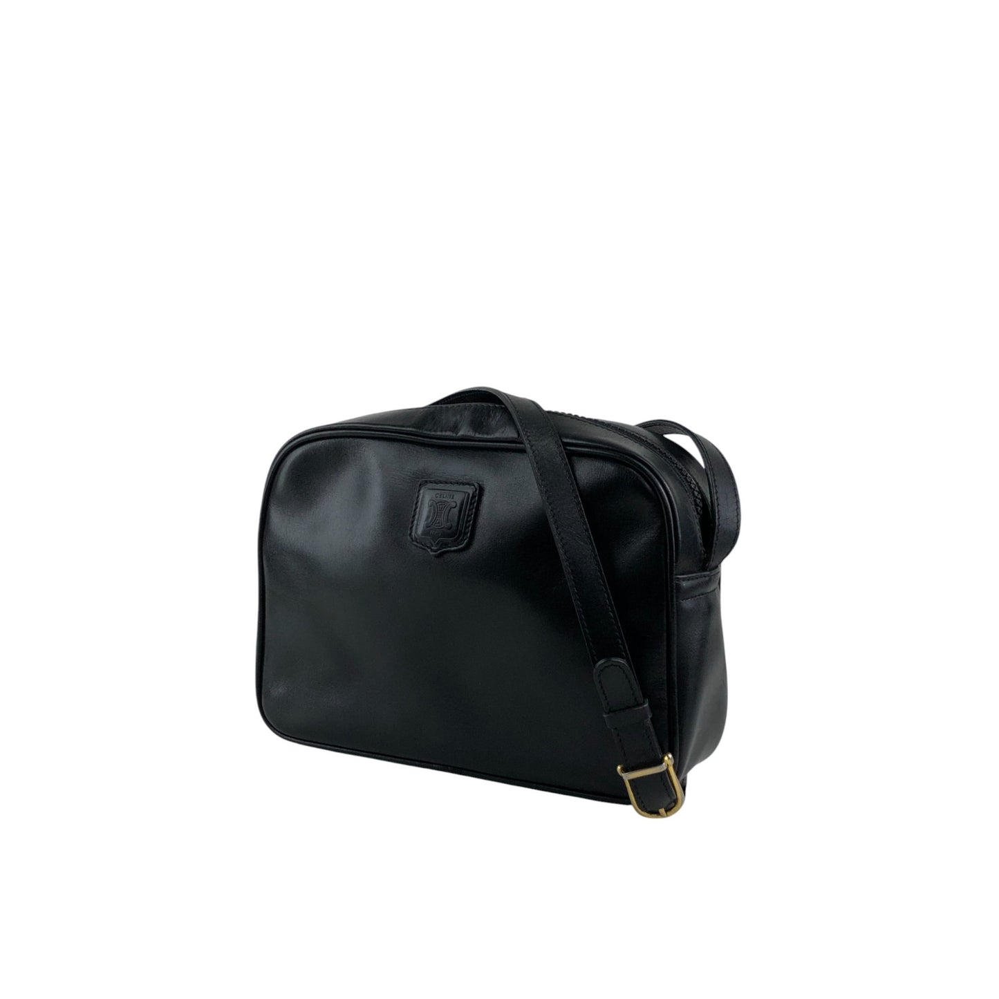 CELINE Blason Shoulder bag Black Vintage pdi5ij