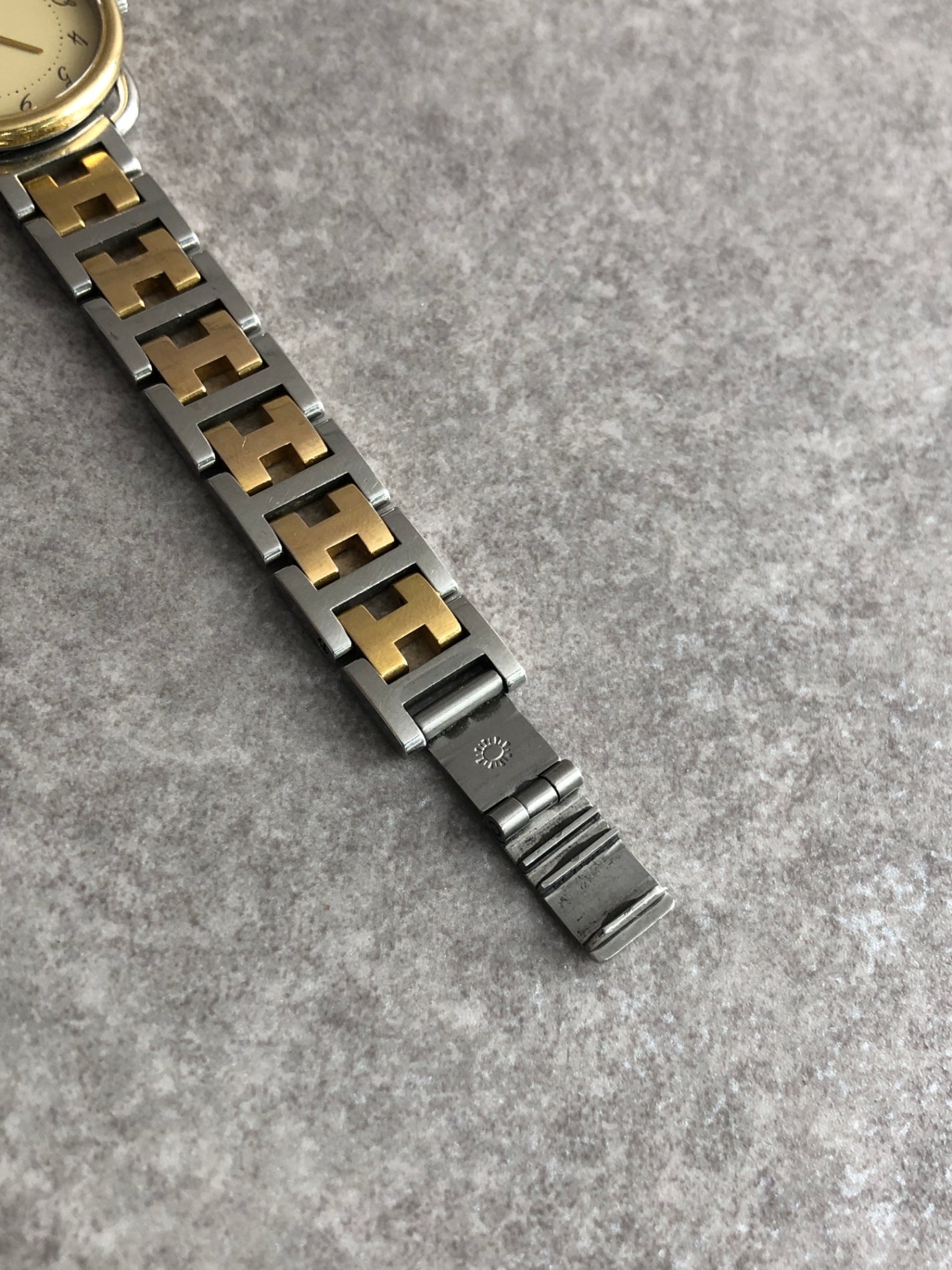 HERMES Quartz Watch Gold×Silver Vintage th72re – VintageShop solo