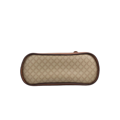 CELINE Macadam Blason Shoulder bag Totebag Beige Vintage arbnmz