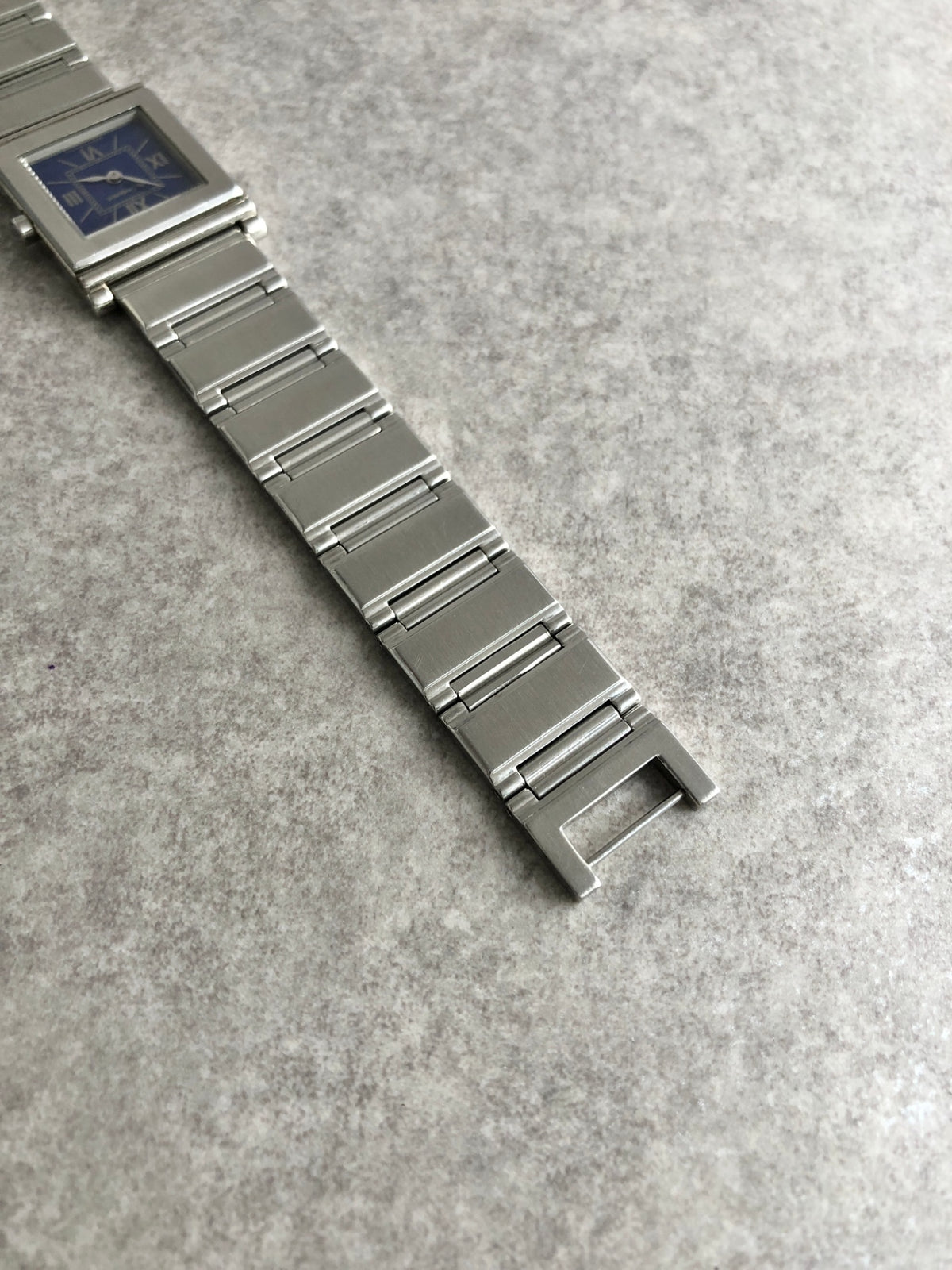 Yves Saint Laurent Logo Quartz Watch Silver Vintage c2rgcx