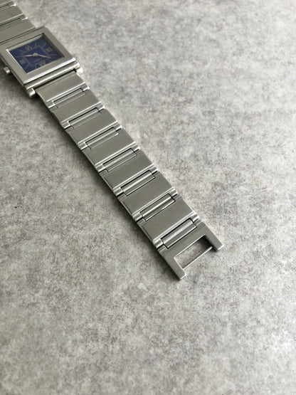 Yves Saint Laurent Logo Quartz Watch Silver Vintage c2rgcx