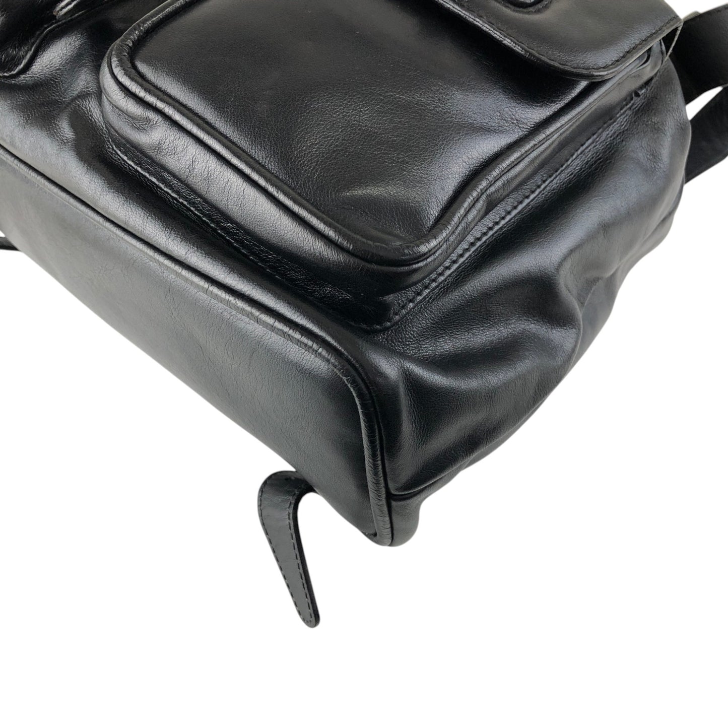 GUCCI Bamboo Backpack Black Vintage 4u5xy4
