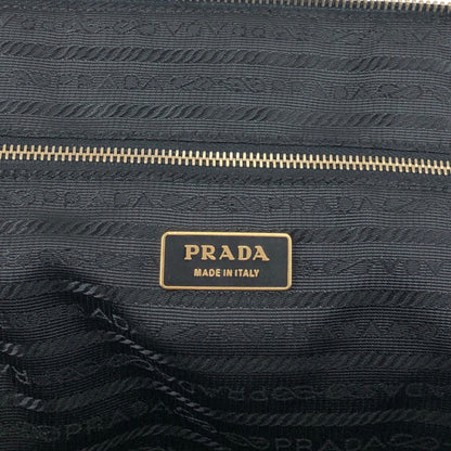 PRADA Triangle Logo Handbag Black Vintage wxkttk