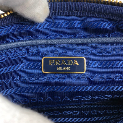 PRADA 三角形標誌雙向小手提包單肩包藍色復古 wa4xz3