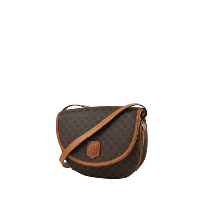 CELINE Macadam Blason Shoulder bag Brown Vintage n6642d