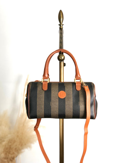 FENDI Pecan Two-way Small Boston bag Shoulder bag Brown Vintage bcg8zs