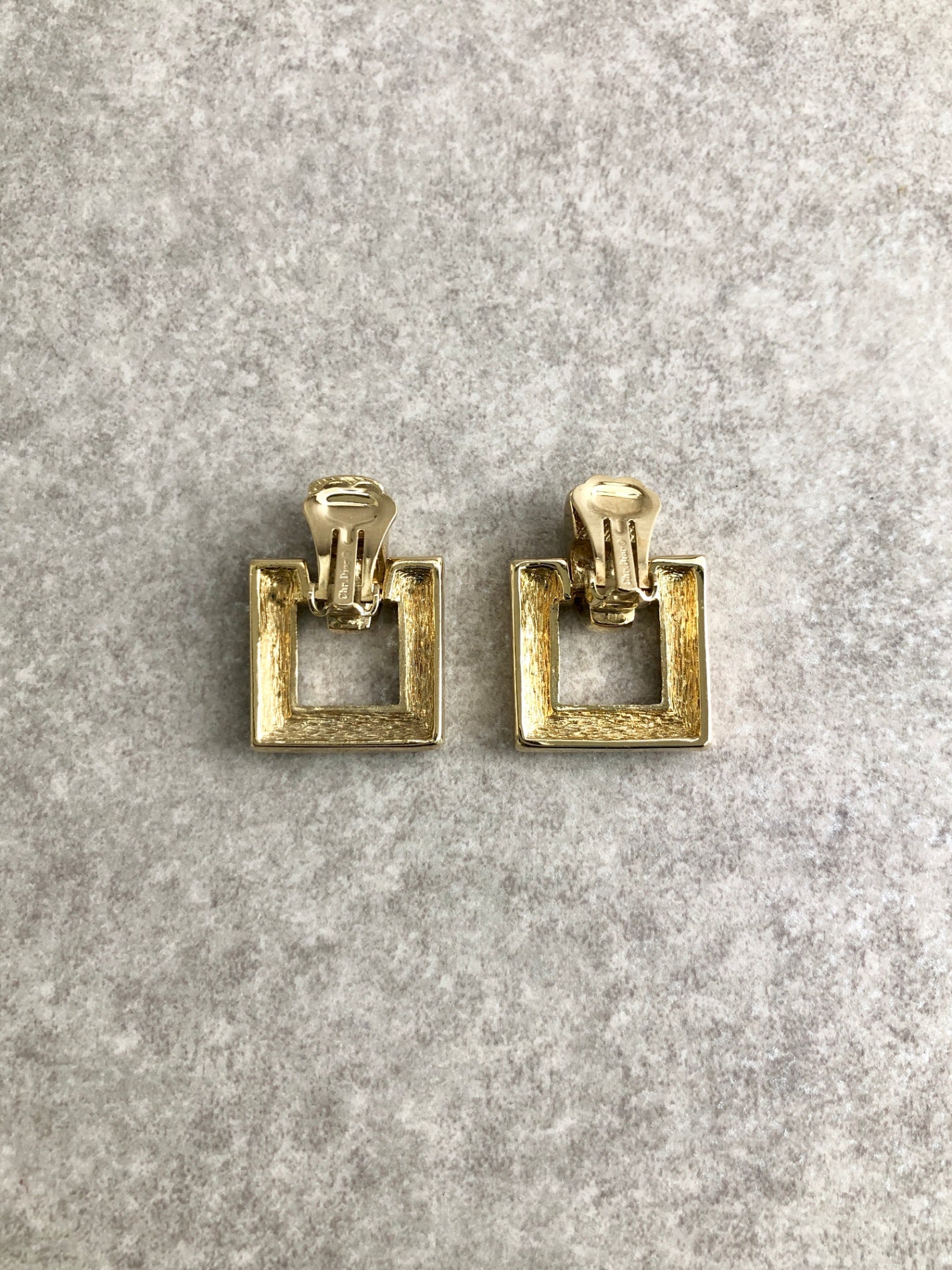 Christian Dior Rhinestone Necklace Earrings Gold Vintage kzzjhg