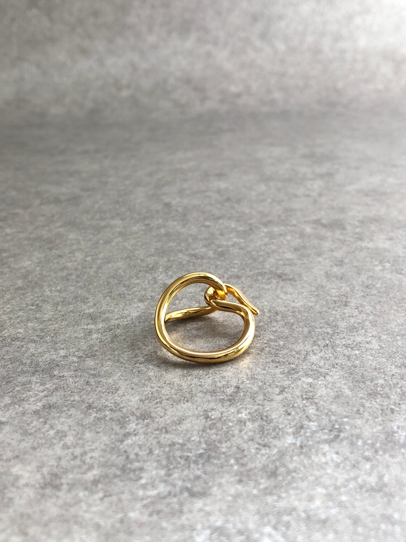 HERMES Scarf Ring Gold Vintage wvkwa3