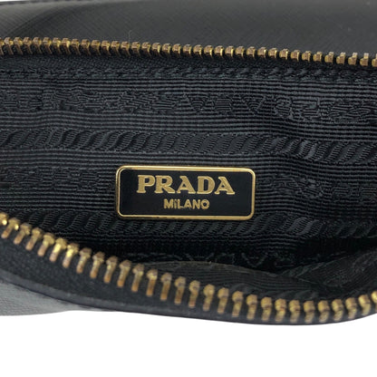 PRADA Logo Small Handbag Black Vintage ce7ved