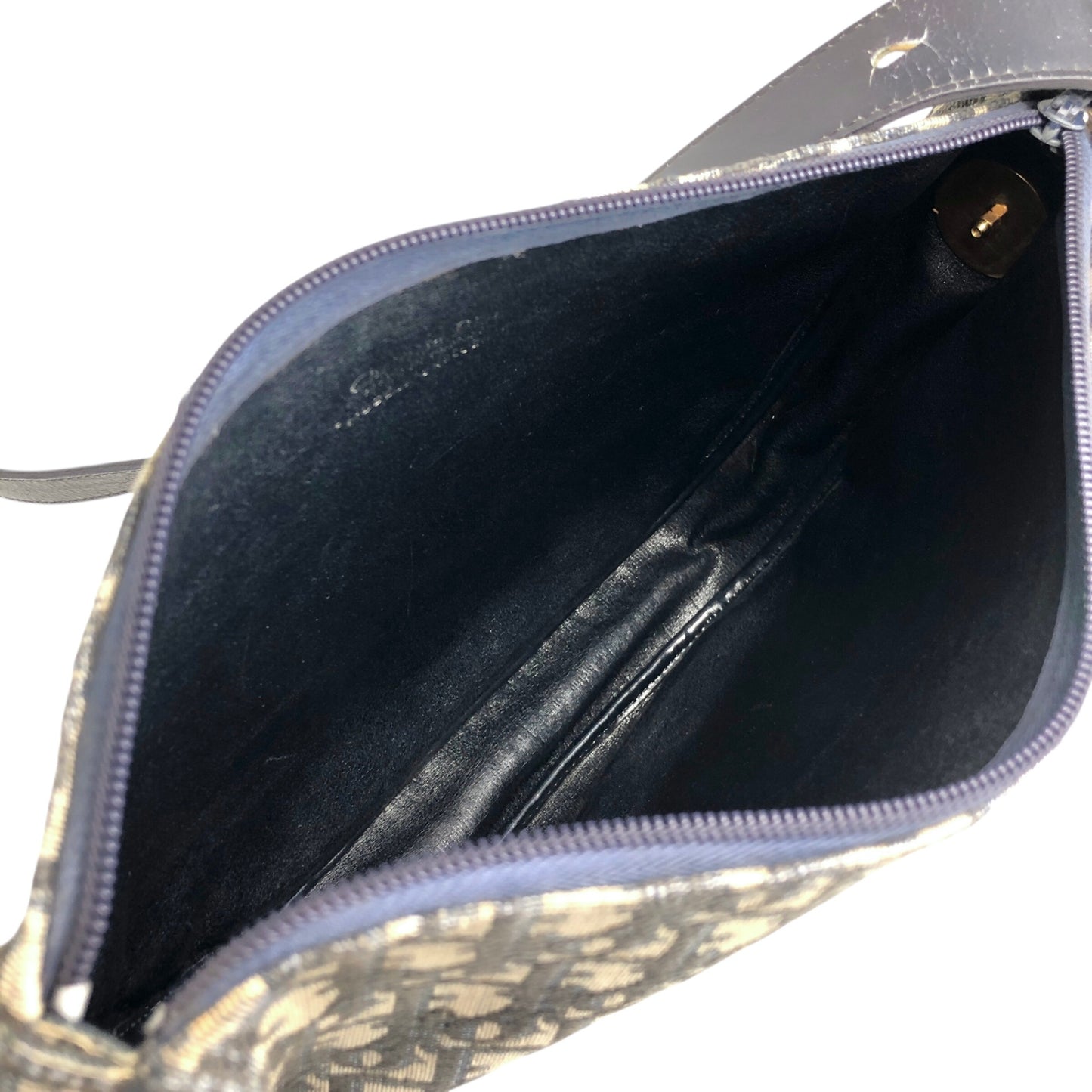 Christian Dior Trotter Shoulder bag Navy Vintage csrvwp