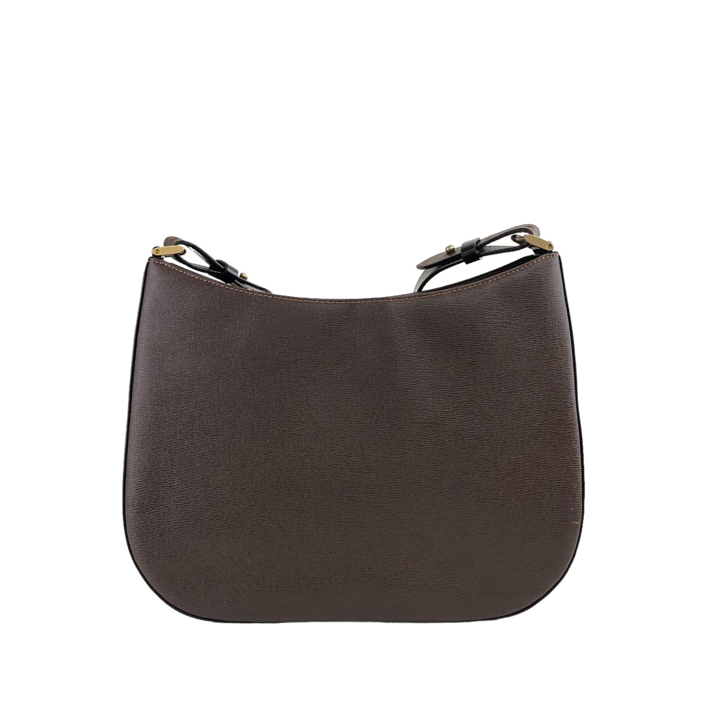 BURBERRY Logo Shoulder bag Brown Vintage  jmw4eb