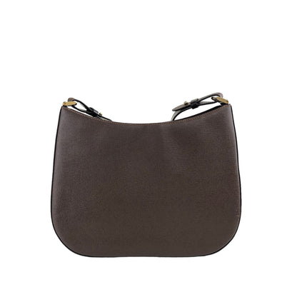 BURBERRY Logo Shoulder bag Brown Vintage  jmw4eb