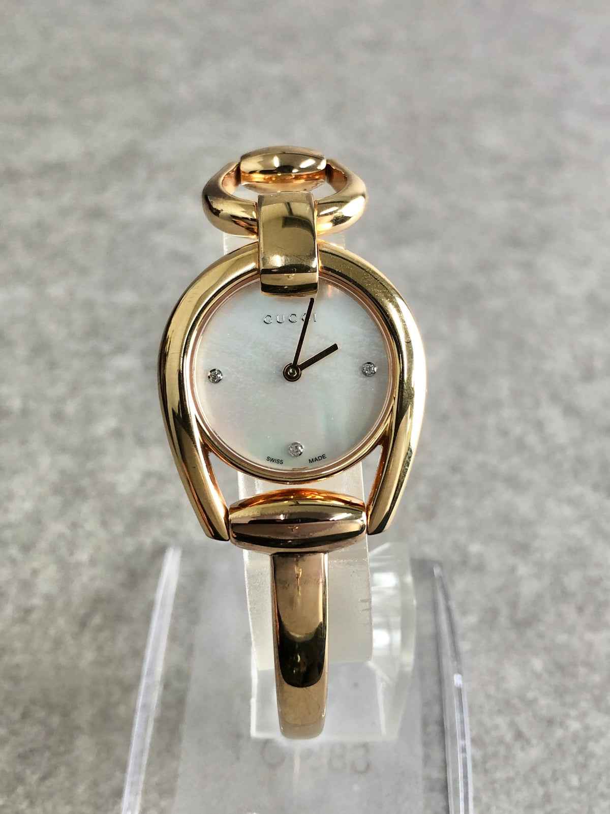GUCCI Horse Bit Watch Gold Vintage rghnf7