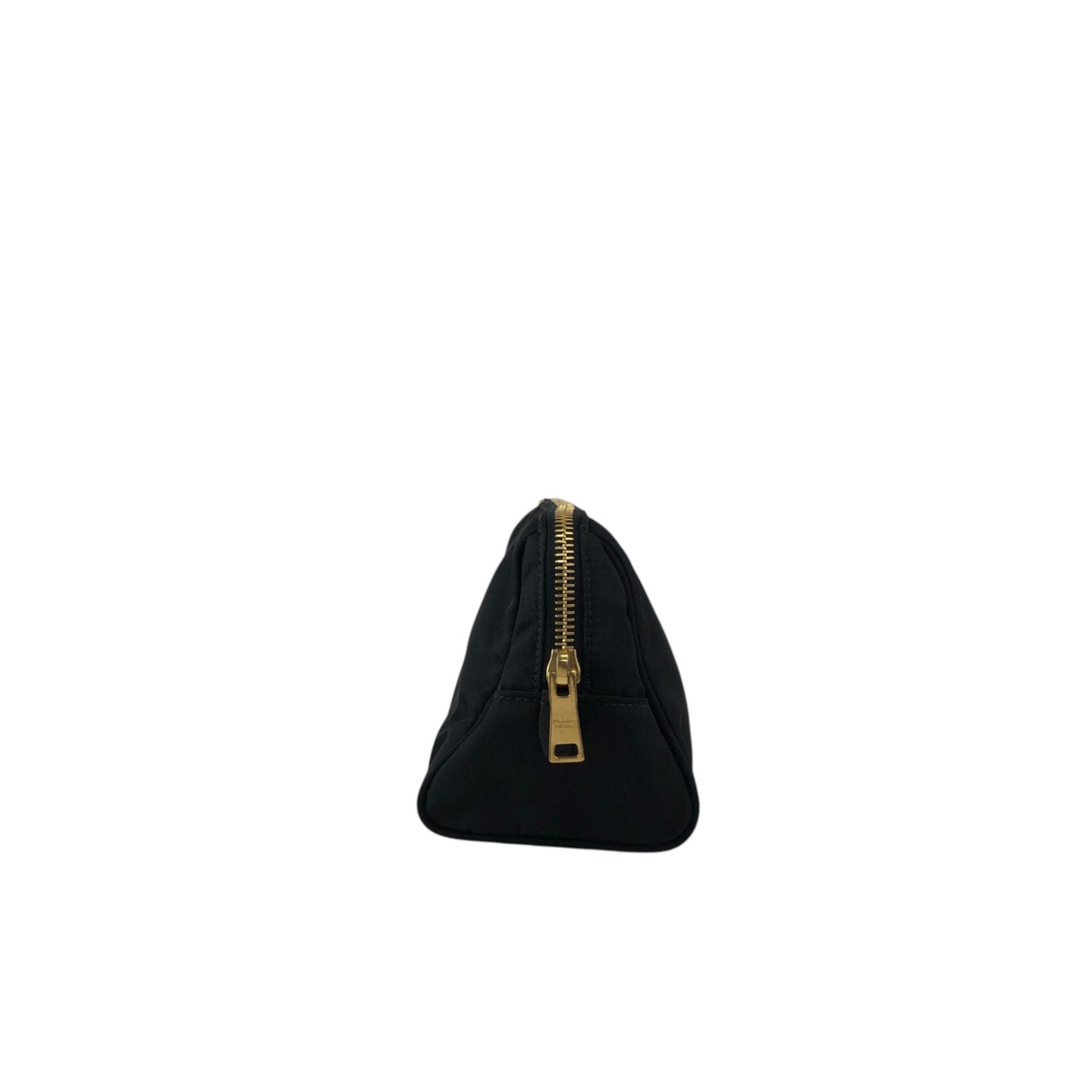 PRADA Logo  Small Handbag Pouch Black Vintage gnc6de