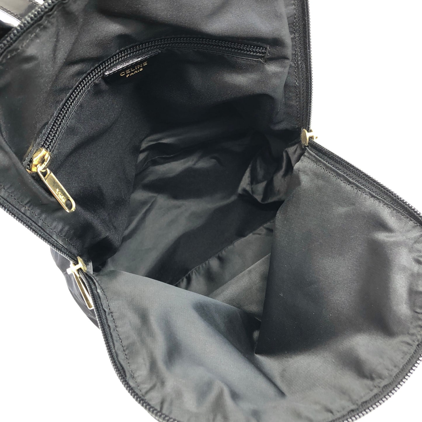 CELINE Circle Logo Backpack Black Vintage zj52k6