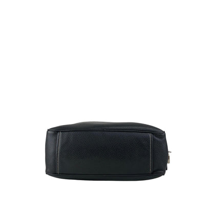 PRADA Logo Embossed Small Boston bag Handbag Black Vintage wuztbm