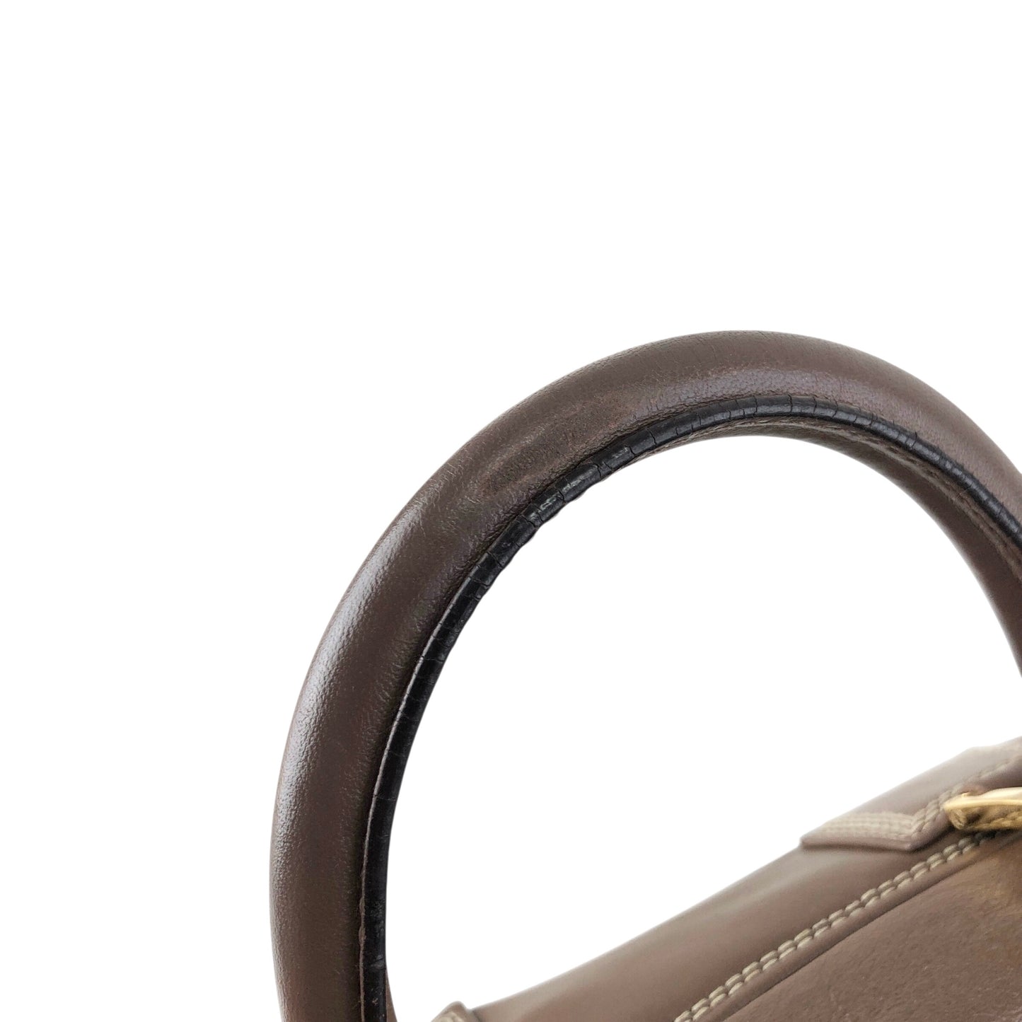 LOEWE Amazona Small Boston bag Handbag Brown Vintage irfyjk
