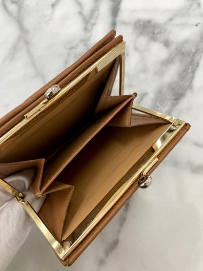 CELINE Macadam Blason 金屬扣折疊錢包 棕色 復古 8kr7tj 