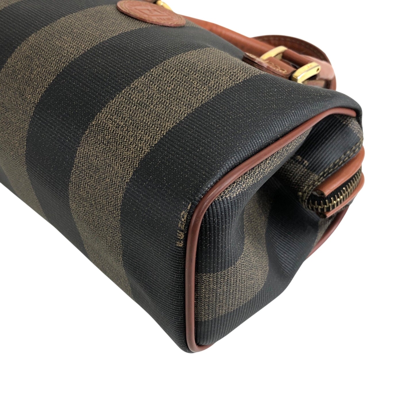 FENDI Pecan Two-way Small Boston bag Shoulder bag Brown Vintage wcnfzp