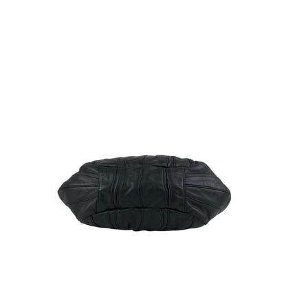 PRADA Logo Shoulder bag Black Vintage 6yixa5