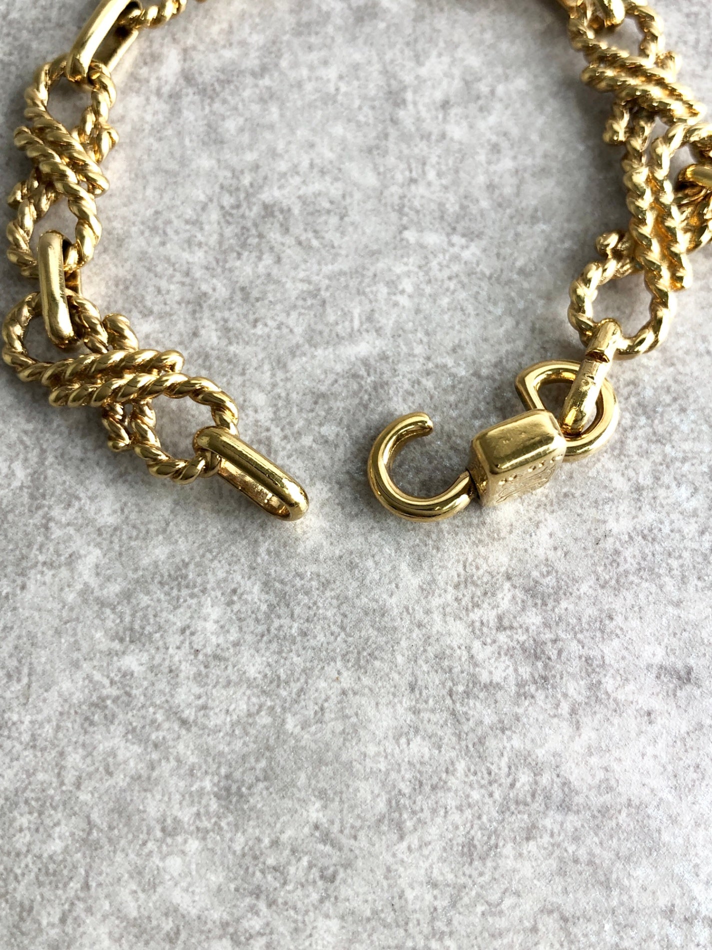 CELINE Bracelet Gold Vintage uy8c5f