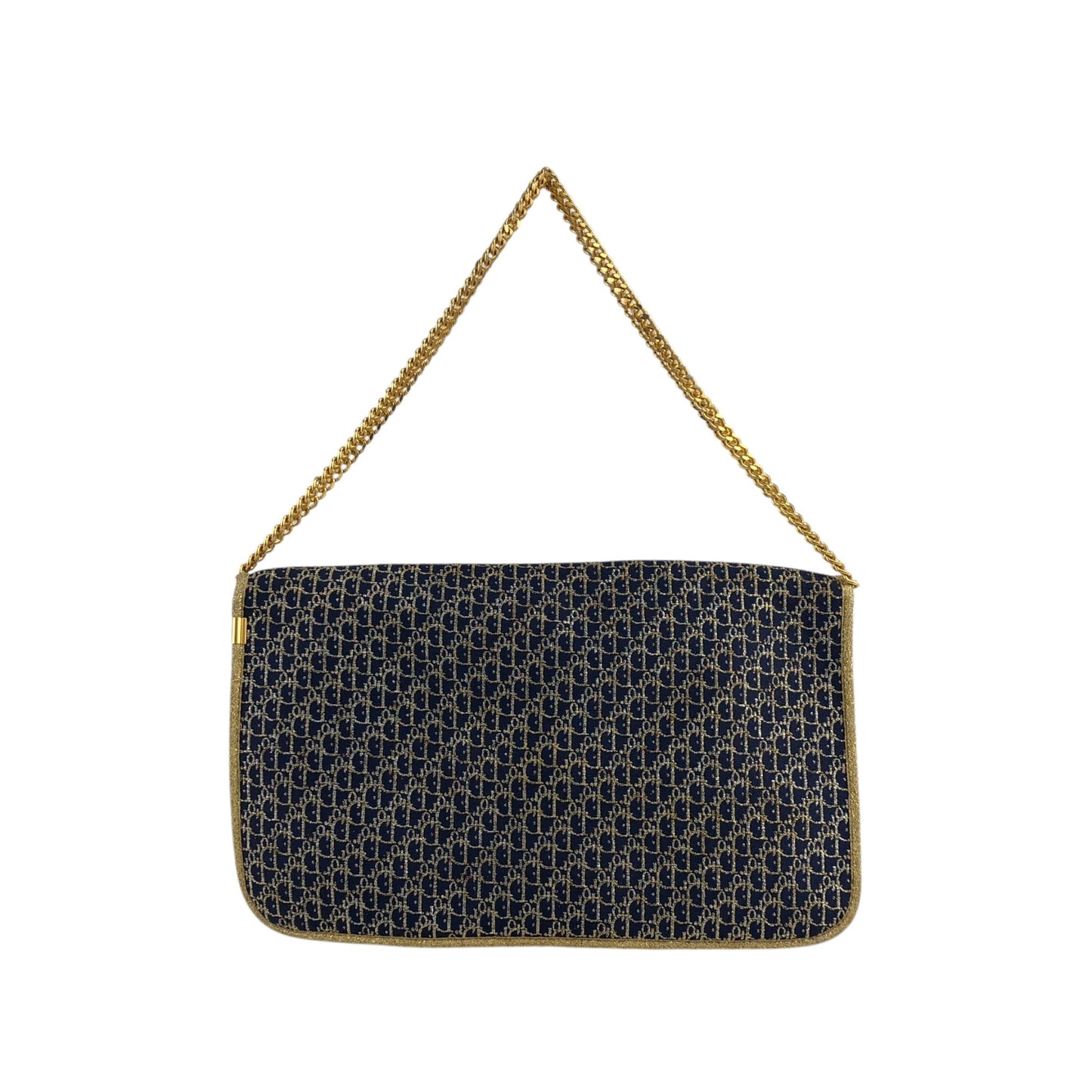 Christian Dior Trotter Chain Crossbody Navy Vintage gcy3i2