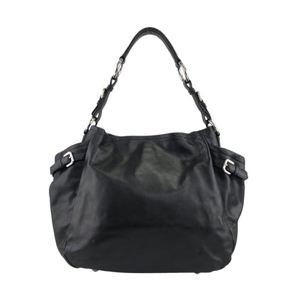 PRADA Logo Handbag Black Vintage 33emnt