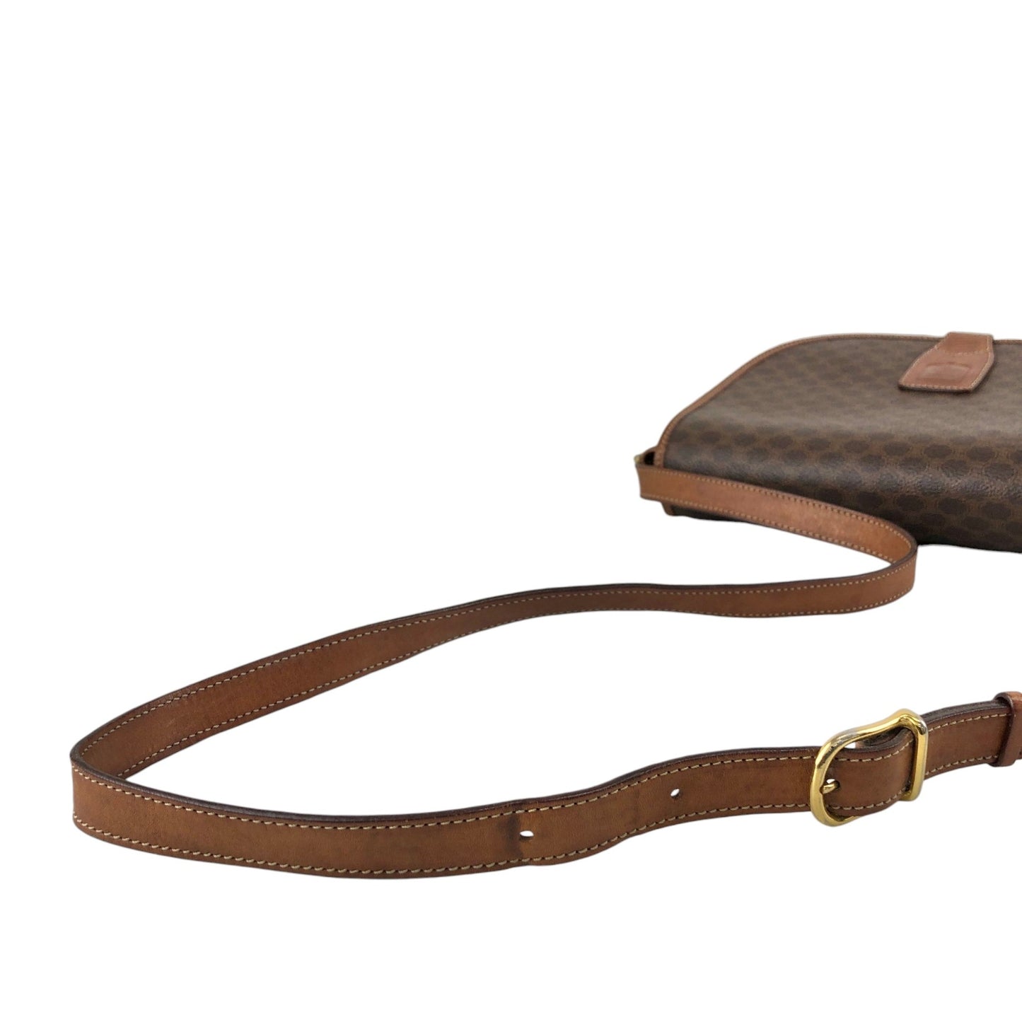 CELINE Macadam Shoulder bag Brown Vintage ui5mtc