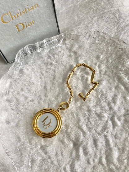 Christian Dior Logo Charm Gold Vintage tgmp3e