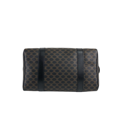 CELINE Macadam Blason Two-way Boston bag Shoulder bag Black Vintage u3fgiw