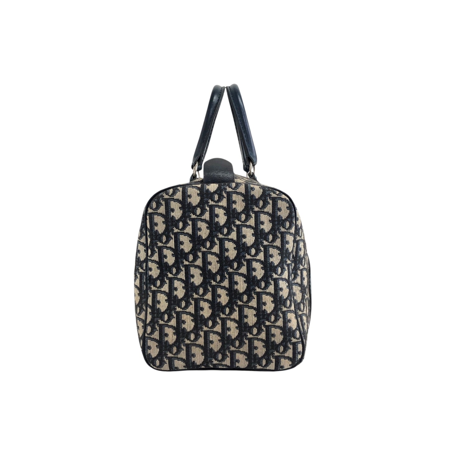 Christian Dior Trotter Handbag Boston bag Navy Vintage fw6xn6