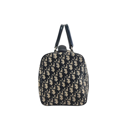 Christian Dior Trotter Handbag Boston bag Navy Vintage fw6xn6