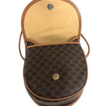 CELINE Macadam Blason Shoulder bag Brown Vintage ixr8dt