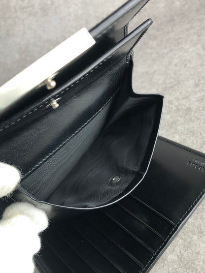 PRADA Logo Folded Wallet Black Vintage j6jr5n