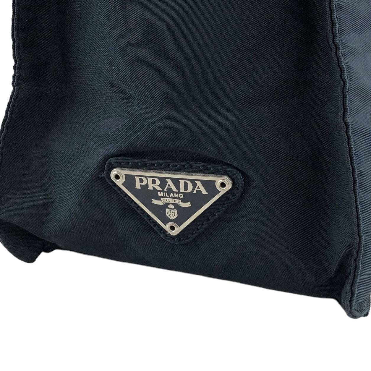 PRADA Triangle Logo Shoulder bag Navy Vintage hms873