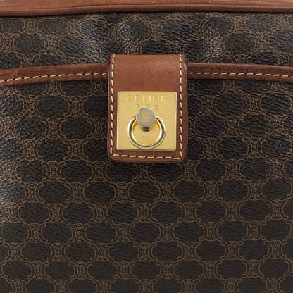 CELINE Macadam Gancini Shoulder bag Brown Vintage jcyy3u