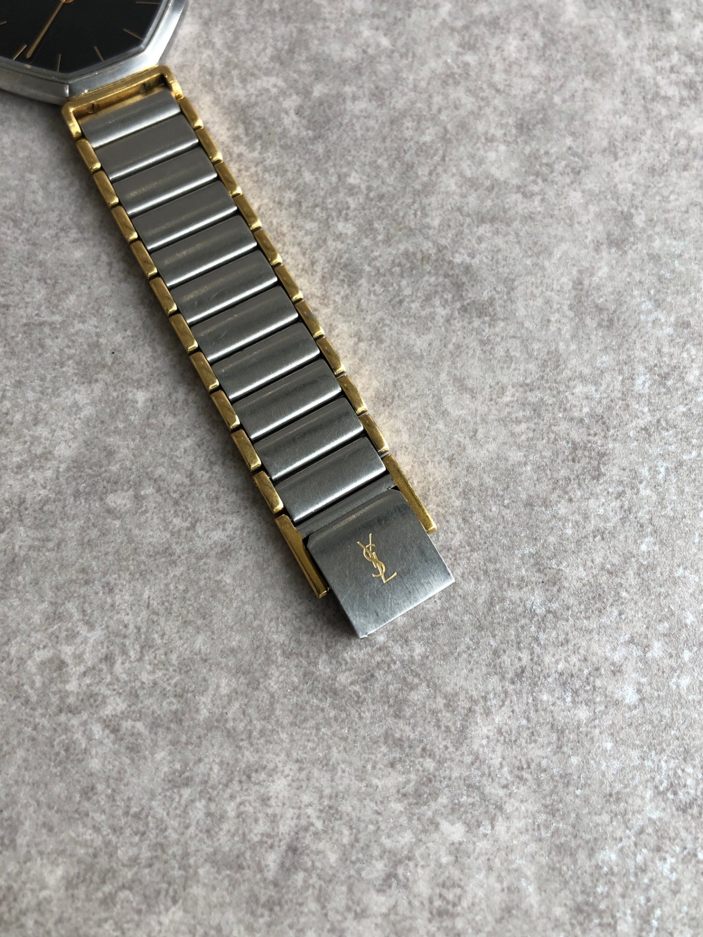 Yves Saint Laurent YSL Logo Watch Silver 2720-272269 Vintage
