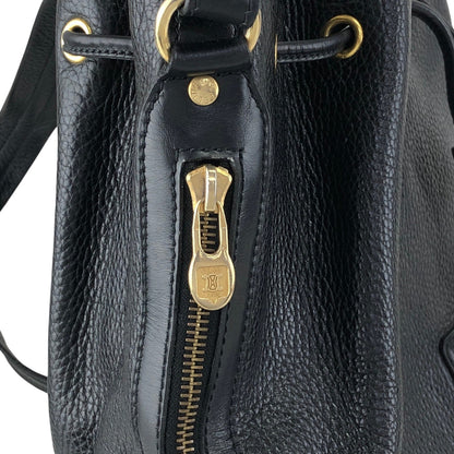 CELINE Blason Drawstring Shoulder bag Black Vintage 6uw6d7