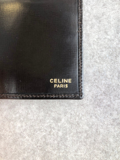 CELINE Gancini Long Wallet Black Vintage xfm7yd