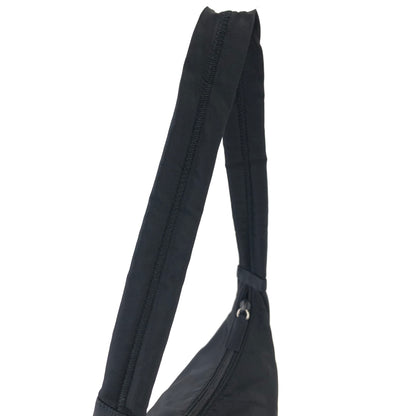 PRADA Triangle Logo Nylon Shoulder bag Black Vintage y46xvz